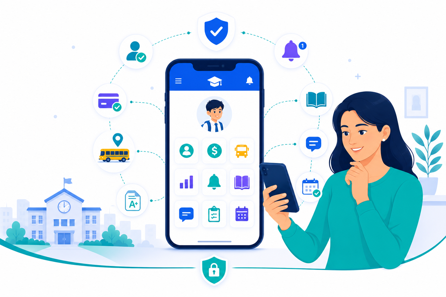 Connectedu Parent Native Mobile App Screen Showcase