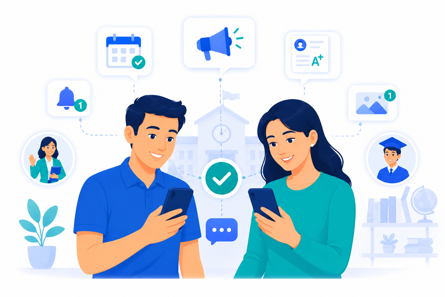 Connectedu Parent Communication Board Interface